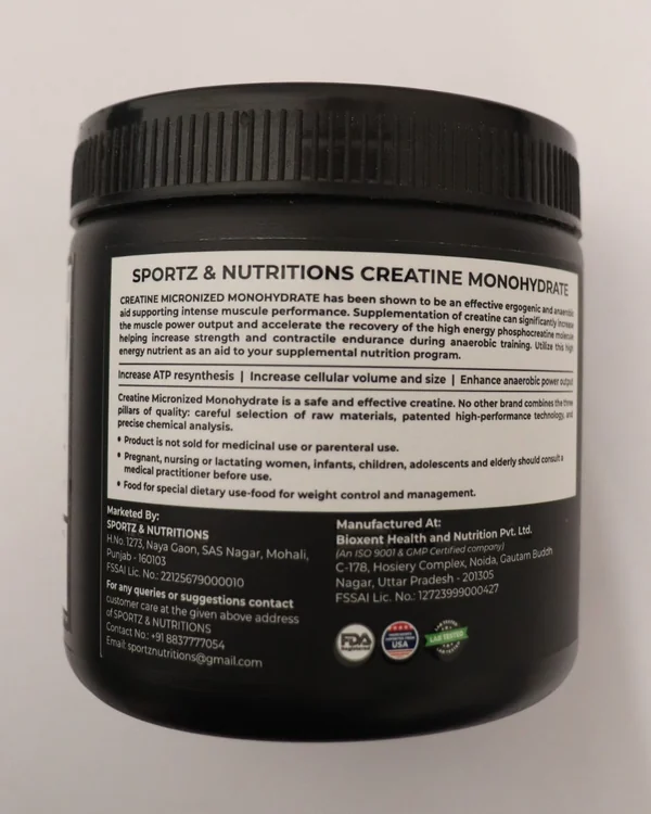 Pure Creatine Monohydrate 250g - Raw & Unflavored 2