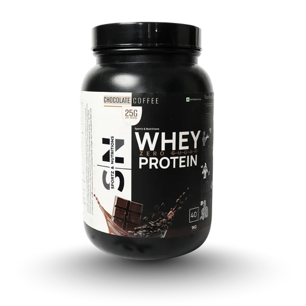 Zero Sugar Belgian Chocolate Whey Protein 1kg | No Bloating