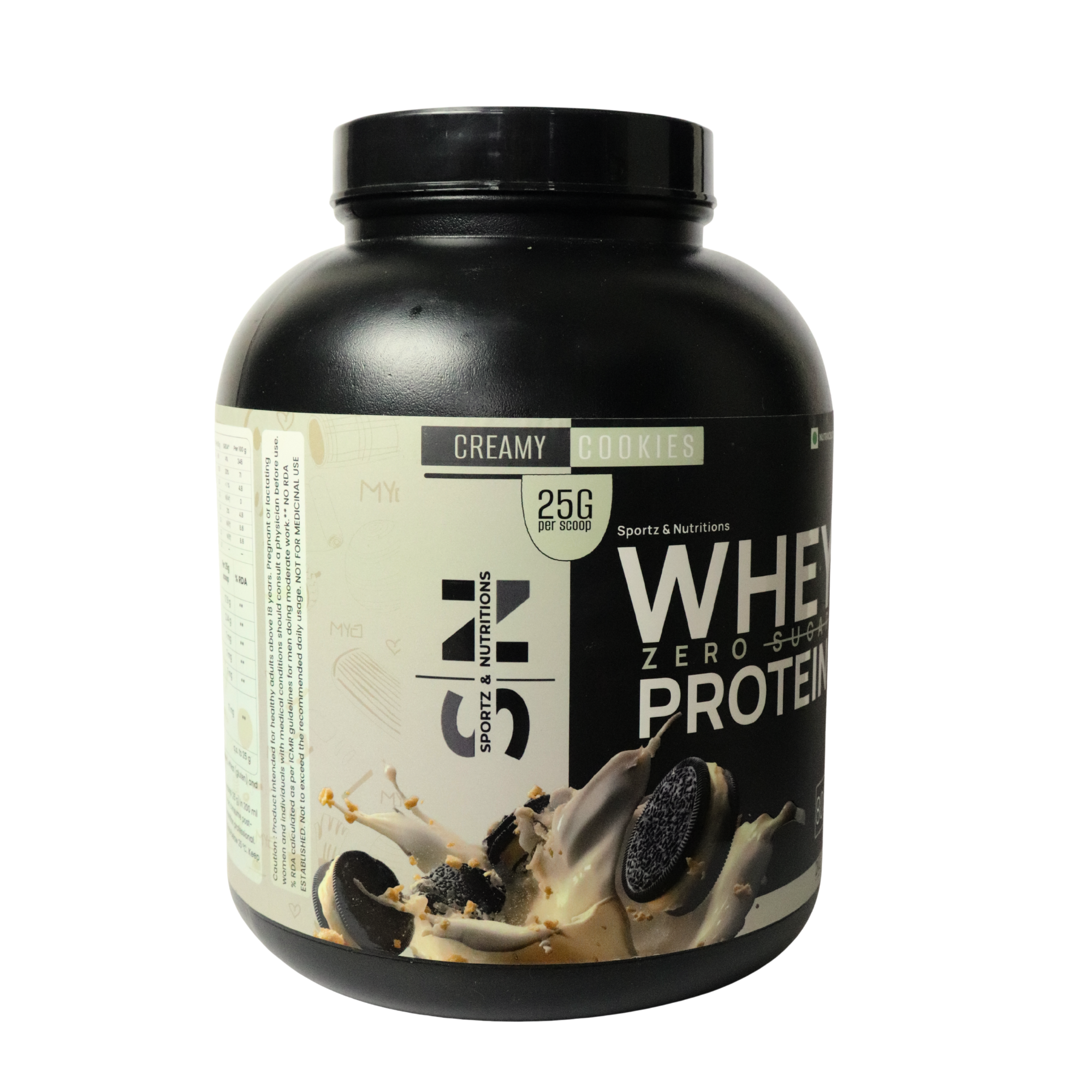 Whey Protein Powder - Cream Cookies 2kg| Zero Sugar
